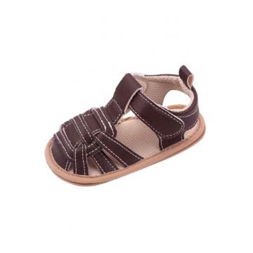 Sandale  Model Kevin - Uni - Casual - Piele ecologica - Baieti - Maro