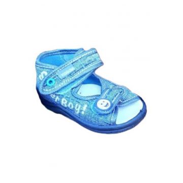 Sandale  Model Super Boy - Din Blugi - Baieti - Textil - Albastru Deschis