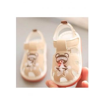 Sandale  Model Ursulet Cu Led - Piele Ecologica - Baieti