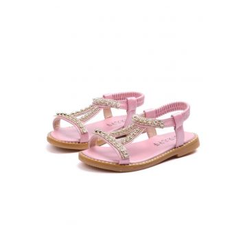 Sandale  Sidefate - Cu Strasuri - Piele ecologica - Casual - Fete - Roz