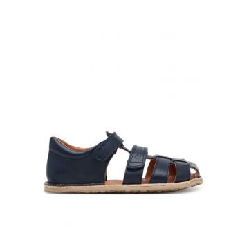 Sandale copii  Flexy F Dark Blue - piele naturala - model Barefoot -