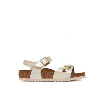Sandale copii  Graceful Pearl White - piele ecologica - auriu