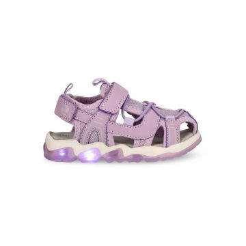 Sandale copii  model 4251 - lila pastel - piele ecologica -