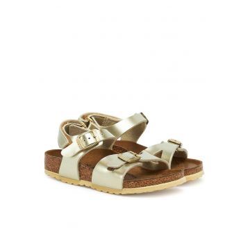 Sandale copii  model Rio - auriu metalic - piele ecologica