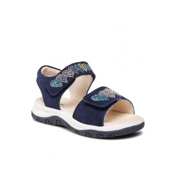 Sandale copii -  piele naturala - albastru cobalt -