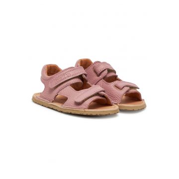 Sandale copii  piele naturala - barefoot - Flexy Mini - Roz -