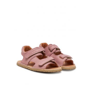 Sandale copii  piele naturala - barefoot - Flexy Mini - Roz -