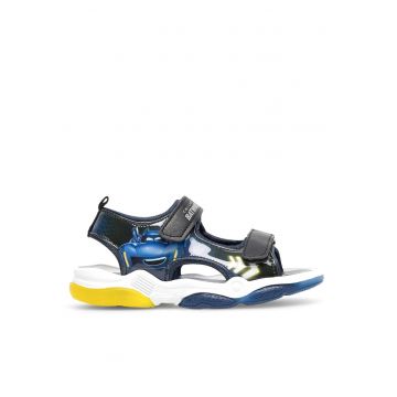 Sandale copii -  plastic - albastru marin - pentru baieti