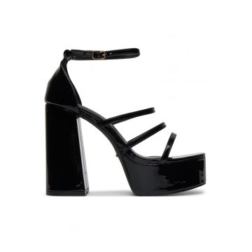 Sandale cu toc dama -  F8914-34 - Negru