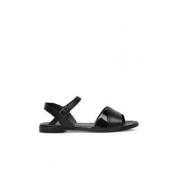 Sandale dama - 19079 -  Piele naturala - Sintetic - Negru