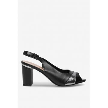 Sandale dama  5905588495208 - Piele naturala - Negru - Negru