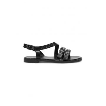 Sandale dama -  590559 - Piele ecologica - Negru - Negru