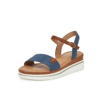 Sandale dama  albastru - tesatura