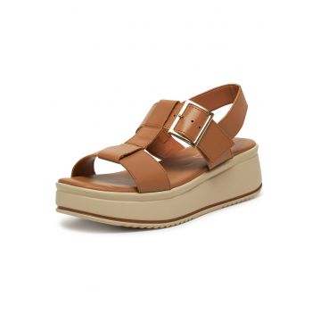 Sandale dama -  ARC-4883-17 - piele naturala - maro