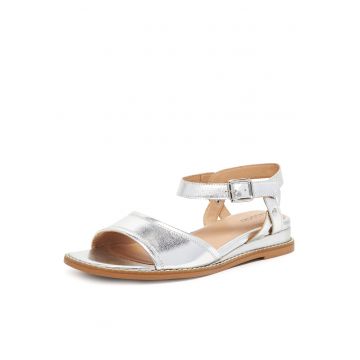Sandale dama  argintiu - piele naturala