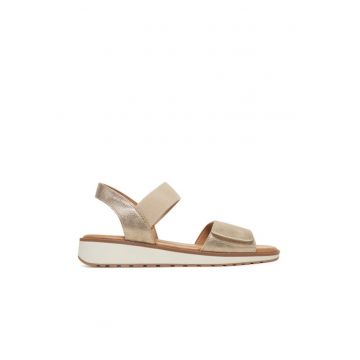 Sandale dama  auriu - tesatura
