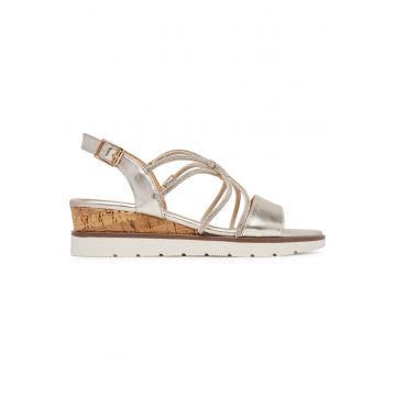 Sandale dama  auriu - tesatura - model WS6306-02