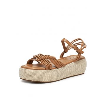 Sandale dama -  bej/maro