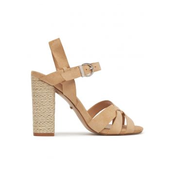 Sandale dama -  bej - material textil -