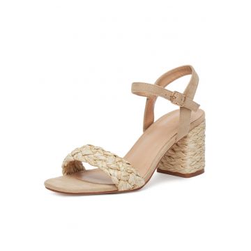 Sandale dama  bej - plastic
