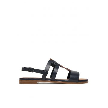 Sandale dama -  bleumarin - piele naturala -