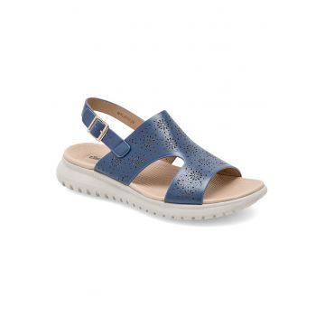 Sandale dama -  bleumarin - plastic