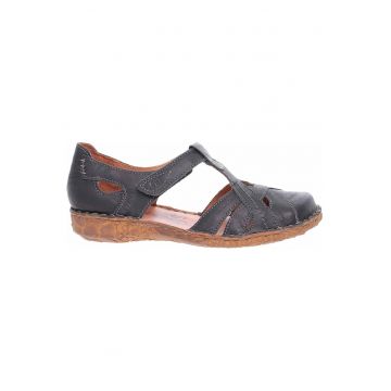 Sandale dama casual -  Piele naturala - Negru