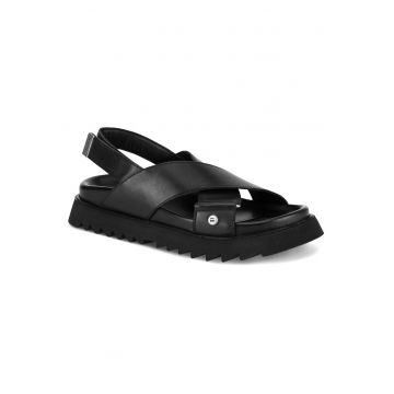 Sandale dama -  DEBRA-25SS495 - piele naturala - negru