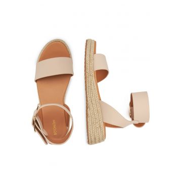 Sandale dama -  espadrile bej - tesatura