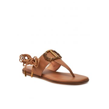 Sandale dama -  Hazelnut - piele naturala -