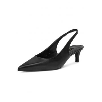 Sandale dama -  JUDITH-118067 - piele naturala - toc - negru