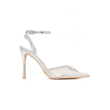 Sandale dama -  LIA SILVER RU - transparent - toc