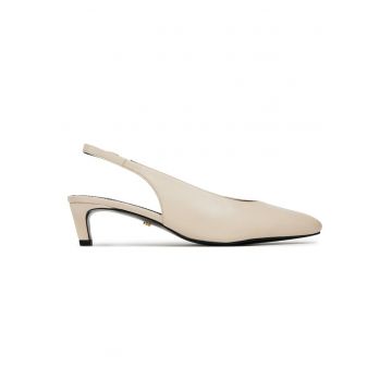 Sandale dama -  LILY-118324 - piele naturala - ecru