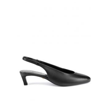 Sandale dama -  LILY-118324 - piele naturala - negri