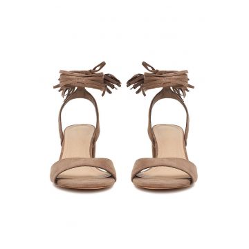 Sandale dama -  maro - textil