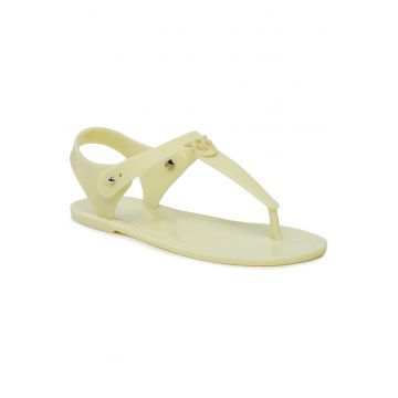 Sandale dama  model H01 Emmanuel - galben - plastic -