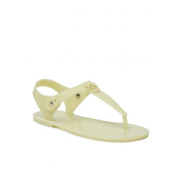 Sandale dama  model H01 Emmanuel - galben - plastic -