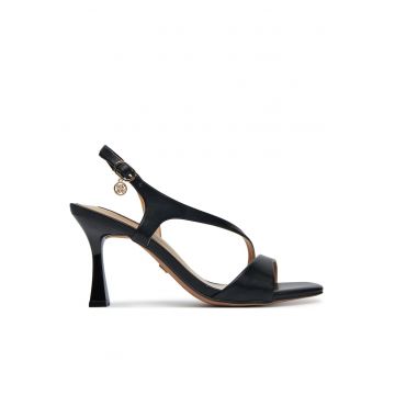 Sandale dama -  negru - tesatura -