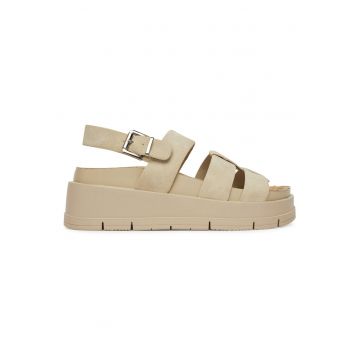 Sandale dama - piele ecologica - bej - Bej
