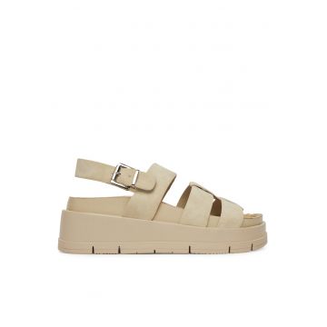 Sandale dama - piele ecologica - bej - Bej