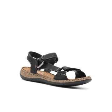 Sandale dama  piele naturala - negru - model WI23-4773-05 -