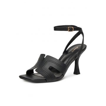 Sandale dama -  R25SS00542 piele ecologica - negru