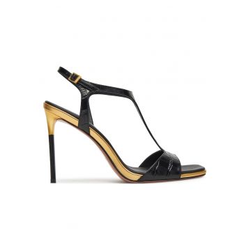 Sandale dama -  ROSEMARY-LT1520-2 - piele naturala - negru