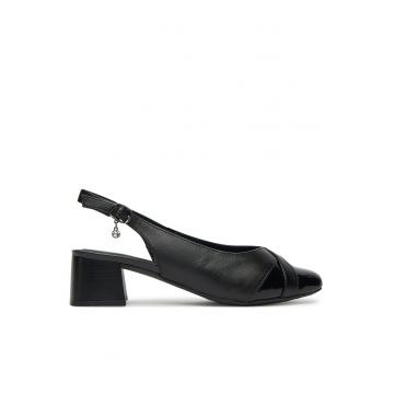 Sandale dama -  RST-AGNES-12 - piele naturala - negru