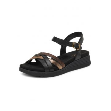 Sandale dama -  RST-KSYMENA-01 - piele naturala - negru