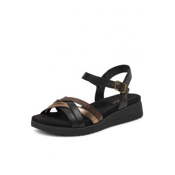 Sandale dama -  RST-KSYMENA-01 - piele naturala - negru