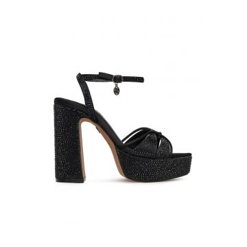 Sandale dama -  S3SH005-01A - cu toc - negru