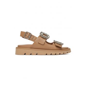 Sandale dama -  SNOWDROP-I75-563 - bej - piele naturala