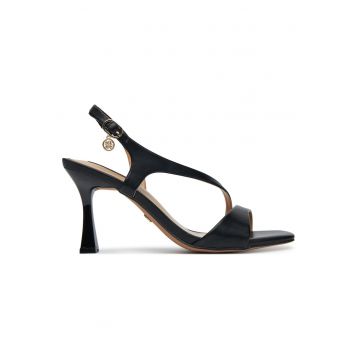 Sandale dama -  SXH1374-20 - cu toc - negru