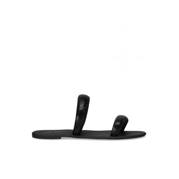 Sandale dama -  Textil - Negru - Negru